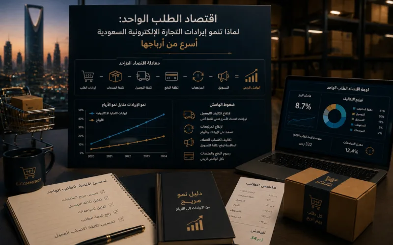 طرود مصطفّة على خط تجهيز في مستودع سعودي — احتساب اقتصاديات الوحدة وتكلفة الطلب الواحد